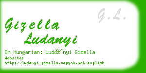 gizella ludanyi business card